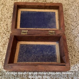 Vintage-Hand-Carved-Indian-Wooden-Jewelry-Box-with-Inlay-third-image