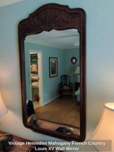 Vintage-Henredon-Mahogany-French-Country-Louis-XV-Wall-Mirror