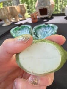 Vintage-Hull-Pottery-Green-Swan-Planter-or-Trinket-Dish-second-image