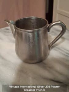 Vintage-International-Silver-Pewter-Creamer-Pitcher