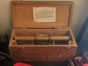 Vintage-Keuffel-Esser-Co.-Farm-Level-with-Wooden-Case