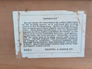 Vintage-Keuffel-Esser-Co.-Farm-Level-with-Wooden-Case-third-image