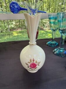 Vintage-Lenox-Porcelain-Vase-with-Rose-Motif