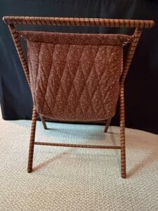Vintage-MCM-Folding-Knitting-Basket-with-Twisted-Rope-Frame