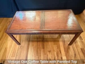Vintage-Oak-Coffee-Table-with-Paneled-Top