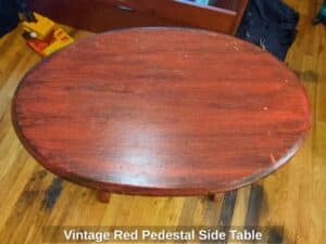 Vintage-Red-Pedestal-Side-Table-second-image