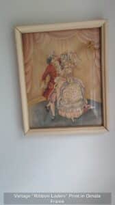 Vintage-Ribbon-Ladies-Print-in-Ornate-Frame