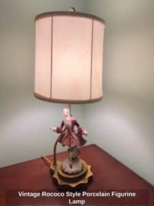 Vintage-Rococo-Style-Porcelain-Figurine-Lamp