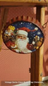 Vintage-Santa-Claus-Bottle-Cap-Christmas-Ornament