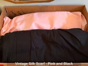 Vintage-Silk-Scarf-Pink-and-Black