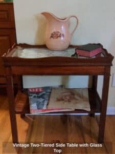 Vintage-Two-Tiered-Side-Table-with-Glass-Top