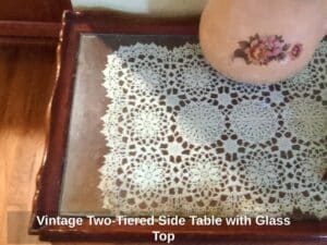 Vintage-Two-Tiered-Side-Table-with-Glass-Top-third-image