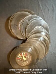 Vintage-Vinyl-Record-Collection-with-DM-Themed-Carry-Case-third-image