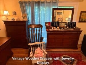 Vintage-Wooden-Dresser-with-Jewelry-Display