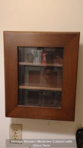 Vintage-Wooden-Medicine-Cabinet-with-Glass-Door