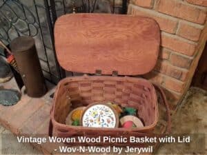 Vintage-Woven-Wood-Picnic-Basket-with-Lid-Wov-N-Wood-by-Jerywil-third-image