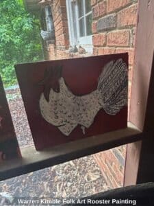 Warren-Kimble-Folk-Art-Rooster-Painting