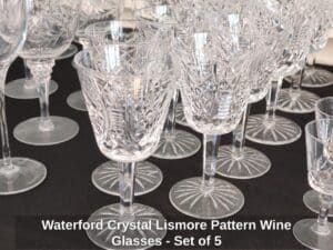 Waterford-Crystal-Lismore-Pattern-Wine-Glasses-Set-of-B