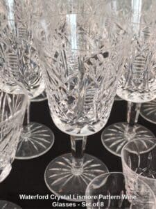 Waterford-Crystal-Lismore-Pattern-Wine-Glasses-Set-of-second-image