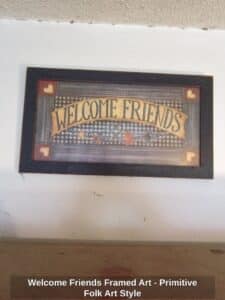 Welcome-Friends-Framed-Art-Primitive-Folk-Art-Style