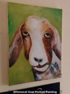 Whimsical-Goat-Portrait-Painting