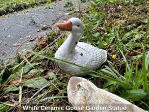 White-Ceramic-Goose-Garden-Statue