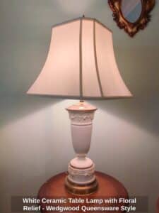 White-Ceramic-Table-Lamp-with-Floral-Relief-Wedgwood-Queensware-Style