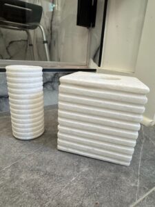 White-Marble-Fluted-Tissue-Box-Cover-and-Canister-Set