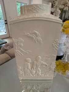 White-Porcelain-Vase-with-Embossed-Landscape-and-Figures-Lenox-1