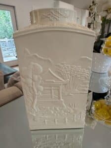 White-Porcelain-Vase-with-Embossed-Landscape-and-Figures-Lenox-third-image-1