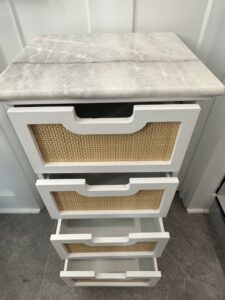 White-Woven-Drawer-Chest-with-Marble-Top-second-image