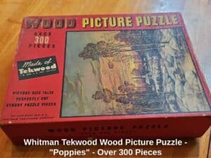 Whitman-Tekwood-Wood-Picture-Puzzle-Poppies-Over-Pieces