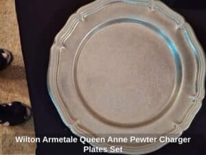 Wilton-Armetale-Queen-Anne-Pewter-Charger-Plates-Set