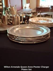 Wilton-Armetale-Queen-Anne-Pewter-Charger-Plates-Set-third-image