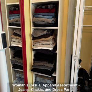 Womans-Casual-Apparel-Assortment-Jeans-Khakis-and-Dress-Pants