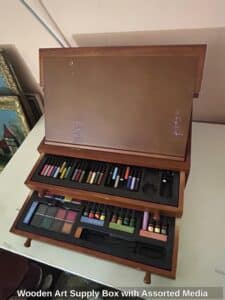 Wooden-Art-Supply-Box-with-Assorted-Media-third-image