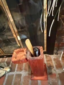 Wooden-Fireplace-Tool-Holder-Stand-with-Box-second-image