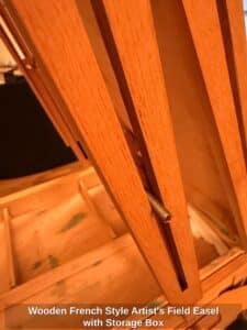 Wooden-French-Style-Artists-Field-Easel-with-Storage-Box-third-image