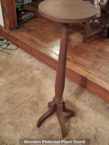 Wooden-Pedestal-Plant-Stand