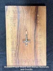 Wooden-Prayer-Board-with-Roman-Numerals-and-Crucifix