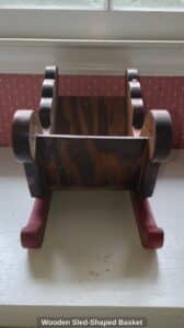 Wooden-Sled-Shaped-Basket