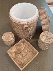 Woven-Rattan-Ice-Bucket-Set-with-Tray-and-Lidded-Containers-second-image-1