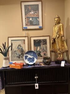 Gold Coast PART II: Artist & Antique Dealer,  A home filled with layered textiles & collected beauty.