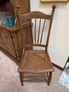 Antique-Oak-Spindle-Back-Cane-Seat-Chair-second-image