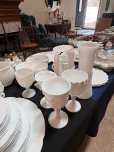 Assorted-Milk-Glass-Collection-with-Embossed-Plates-fourth-image