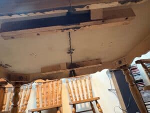 Oak-Finish-Farmhouse-Style-Dining-Set-with-Four-Spindle-Back-Chairs-fourth-image