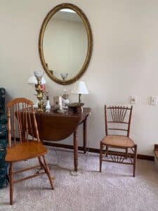 Victorian-Style-Spindle-Back-Chair-and-Windsor-Style-Side-Chair-Set