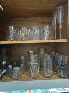 Assorted-Glassware-Collection-with-Guinness-Pint-Glass