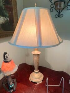 Classical-Revival-Table-Lamp-with-Fluted-Column-and-Distressed-Gold-or-Brass-Patina