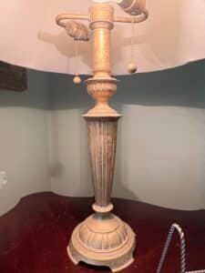 Classical-Revival-Table-Lamp-with-Fluted-Column-and-Distressed-Gold-or-Brass-Patina-second-image
